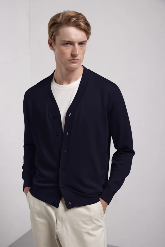Cardigan con bottoni in  cotone