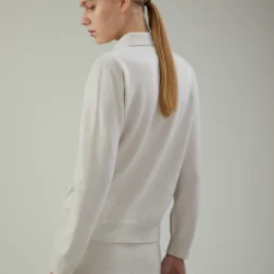 Polo con bottoni in lana e cashmere - Thumbnail Image 3