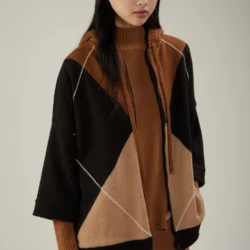 Cappa double in lana e cashmere - Thumbnail Image 1