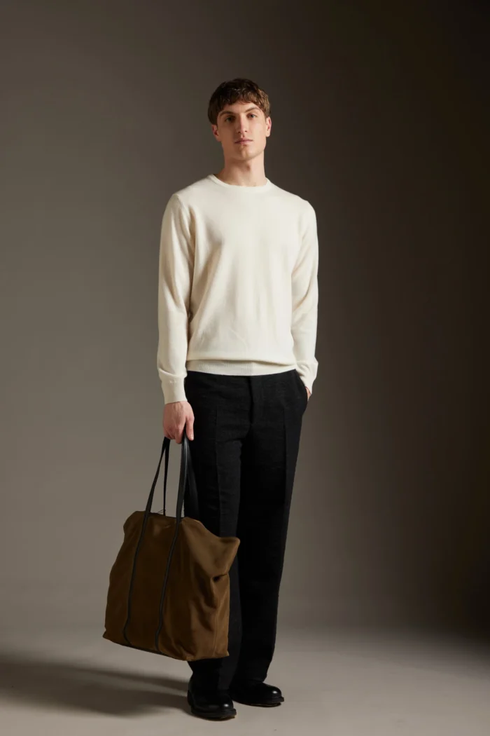 Maglia girocollo in cashmere