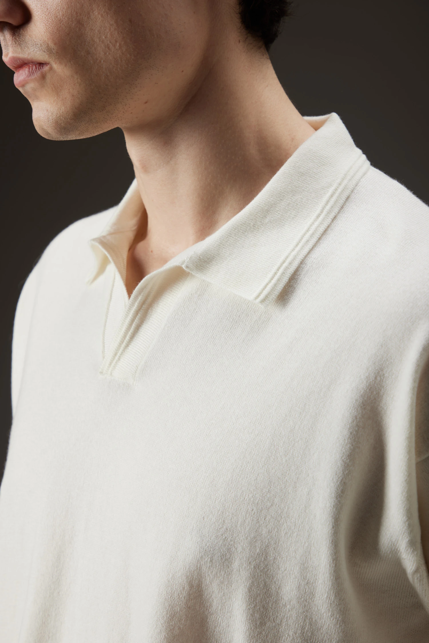 Polo skipper oversize in lana e cotone - immagine 2