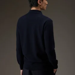 Camicia in lana con lavorazione a nido d’ape - Thumbnail Image 2